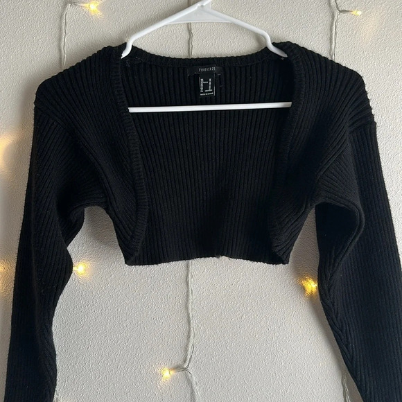 Forever 21 Ribbed Knit Shrug 🖤​ - Picture 1 of 4